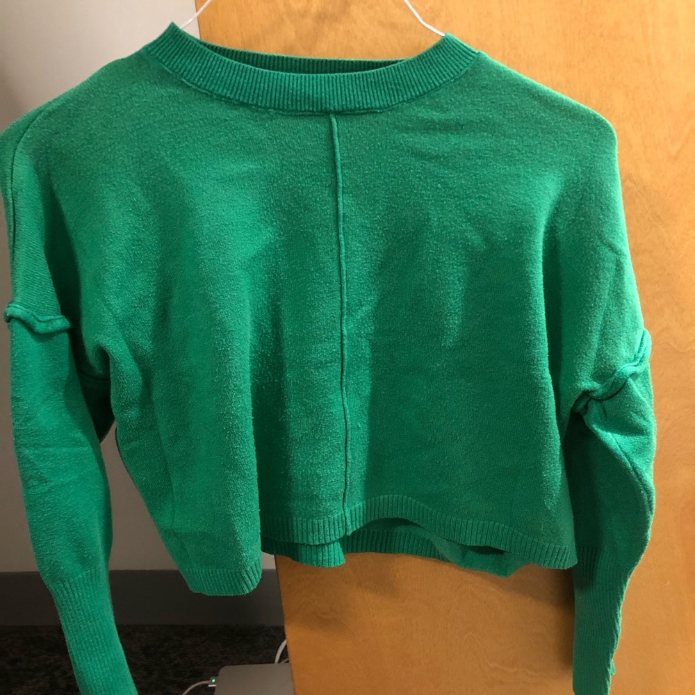 Green Crew Neck Sweater - Women